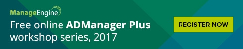 Registro Workshops ME - AD Manager Plus