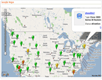 Aproveche la API de Google Map para obtener una vista aérea de toda su red empresarial con el estado de mantenimiento actual de cada uno de los nodos.